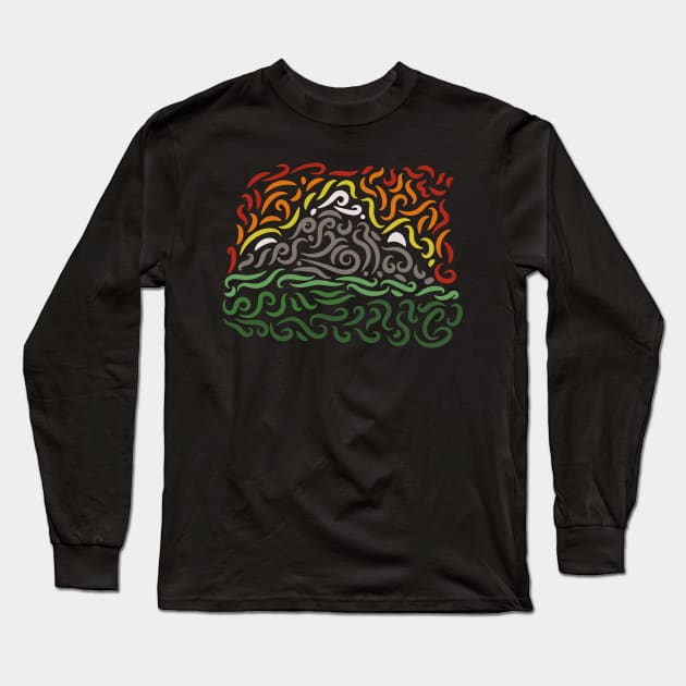 Windy Mountain Long Sleeve T-Shirt by Nightgong